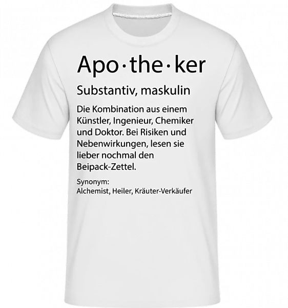 Apotheker Quatsch Duden · Shirtinator Männer T-Shirt günstig online kaufen