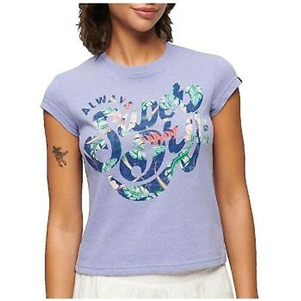 Superdry  T-Shirt T-shirt  Floral Scripted manches courtes günstig online kaufen