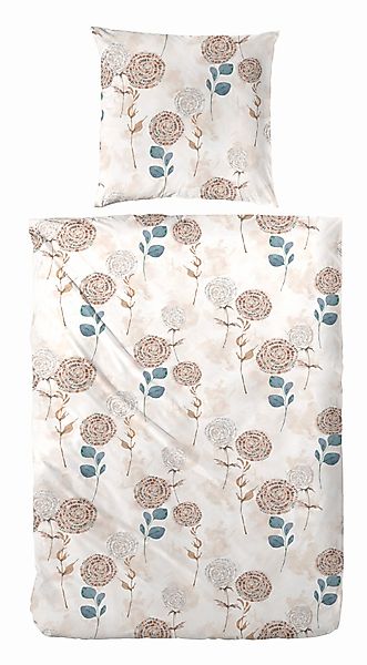 Primera Bettwäsche "Edelflanell-Bettwäsche Fallflower" 2 Stk. tlg. mit raff günstig online kaufen