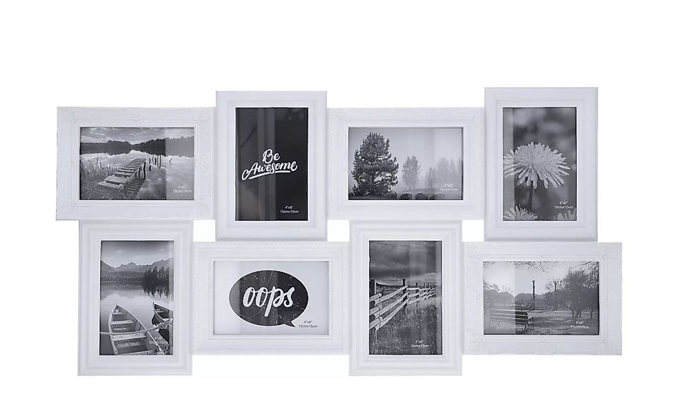 Bilderrahmen Collage - weiß - Kunststoff - 36 cm - 2,2 cm - 2,2 cm - Sconto günstig online kaufen