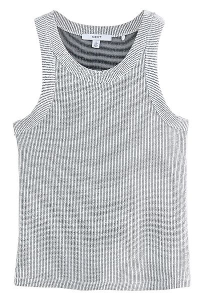 Next Trägertop Geripptes Metallic-Tanktop mit Racerback günstig online kaufen