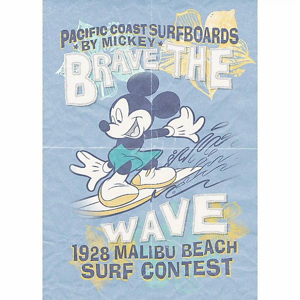Komar Vliesfototapete Mickey Brave the Wave 200 cm x 280 cm günstig online kaufen