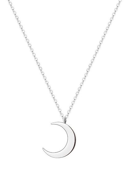 Hey Happiness Kette mit Anhänger Mond 18K Gold Roségold, Kette Halbmond, Ke günstig online kaufen