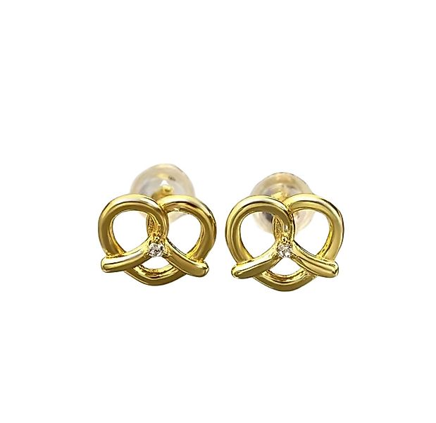 Runde Perlé Paar Ohrstecker kleine Breze Ohrstecker, 925 Sterling Silber, 1 günstig online kaufen