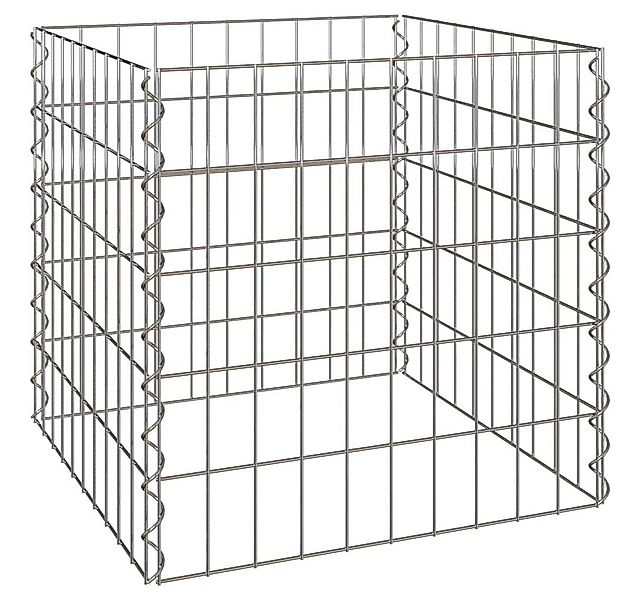 vidaXL Gartenzaun Komposter Grau Stahl, (1-St) günstig online kaufen