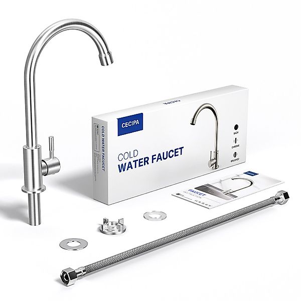 Sofetiy max Küchenarmatur Kaltwasser-Wasserhahn Spültischarmatur Edelstahl günstig online kaufen