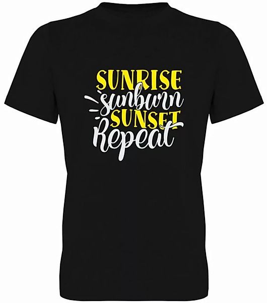 G-graphics T-Shirt Sunrise sunburn sunset Repeat Herren T-Shirt, mit trendi günstig online kaufen