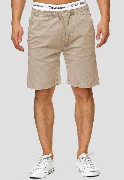 Indicode Chinoshorts Kelowna mit elastischem Bund günstig online kaufen