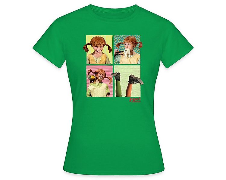 Spreadshirt T-Shirt Pippi Langstrumpf Portraits Von Pippi Frauen T-Shirt (1 günstig online kaufen