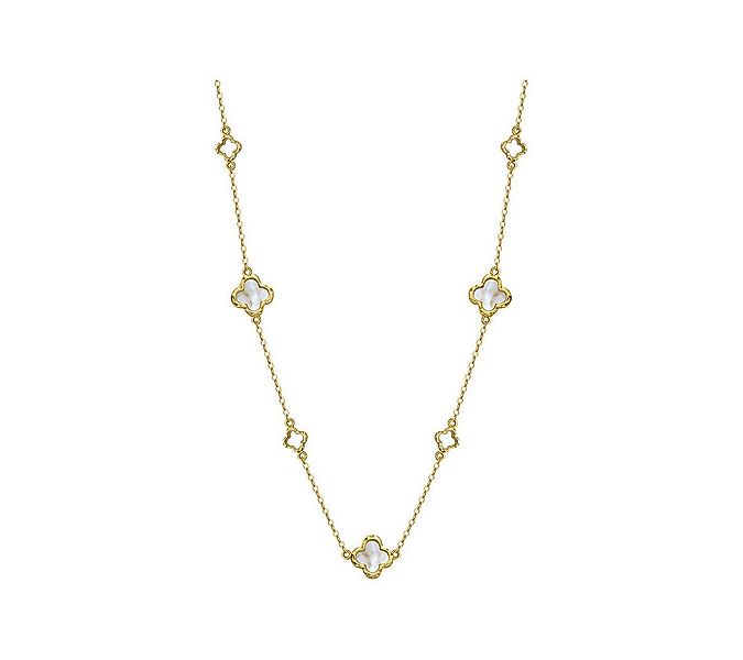 Suzan Gold Kette mit Anhänger Suzan Gold® 925 Silber Halskette Damen mit Pe günstig online kaufen