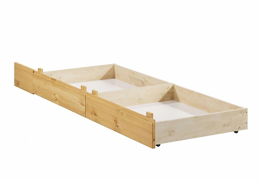 Home affaire Bettschubkasten "Luven" 2 Stk. tlg. aus massiver Kiefer, 2 Stü günstig online kaufen