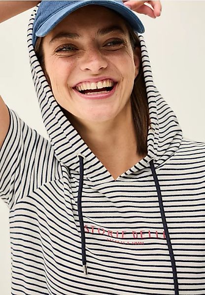Streifen-Hoodie mit Glitzer günstig online kaufen