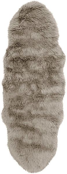 my home Hochflor-Teppich Valeria Fellteppich kuschelig, fellförmig, Höhe: 6 günstig online kaufen