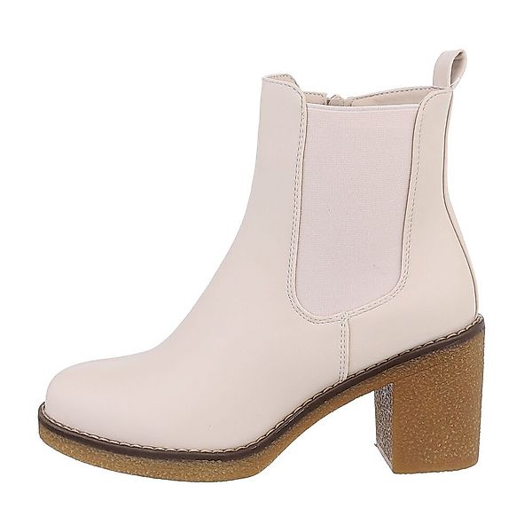 Ital-Design Damen Freizeit High-Heel-Stiefelette Blockabsatz High-Heel günstig online kaufen