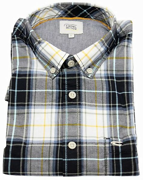 camel active Karohemd Button-Down-Kragen günstig online kaufen