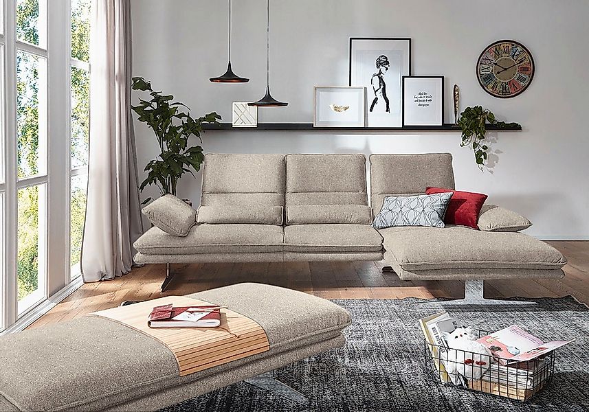 W.SCHILLIG Ecksofa "broadway, Designsofa mit tollem Sitzkomfort, L-Form", S günstig online kaufen