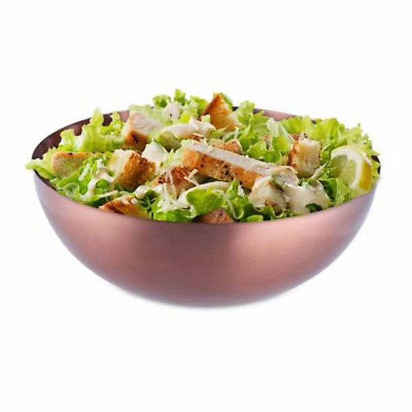 relaxdays Salatschüssel aus Edelstahl kupfer günstig online kaufen