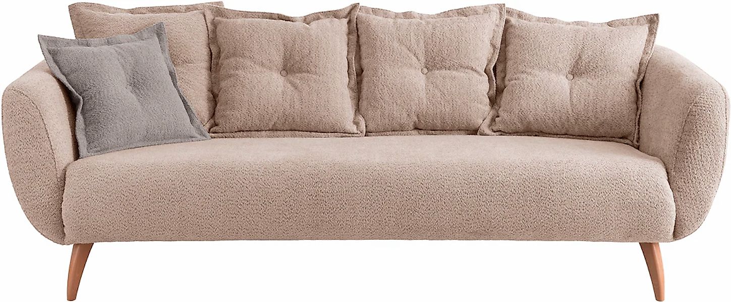 Home affaire 3-Sitzer "Baggio modern und romantisches Design, bequem", Zier günstig online kaufen