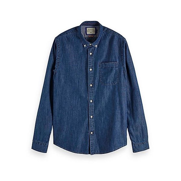 Scotch & Soda Kurzarmhemd Scotch & Soda Herren Hemd Button down denim shirt günstig online kaufen