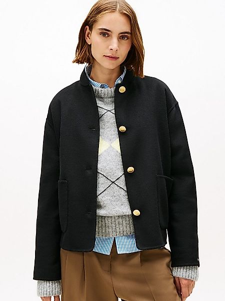 Tommy Hilfiger Bomberjacke DF WOOL SHORT BOMBER mit Wolle günstig online kaufen