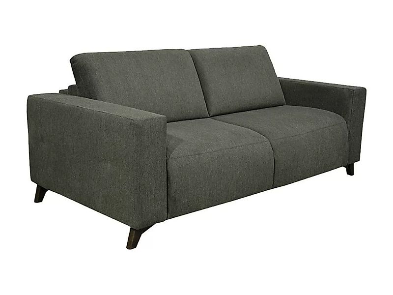Schlafsofa mit Matratze 3-Sitzer MONTASI Stoff - Grün - Liegefläche: 140 cm günstig online kaufen