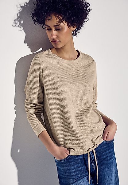 STREET ONE Sweatshirt Struktur-Optik, mit elastischem günstig online kaufen