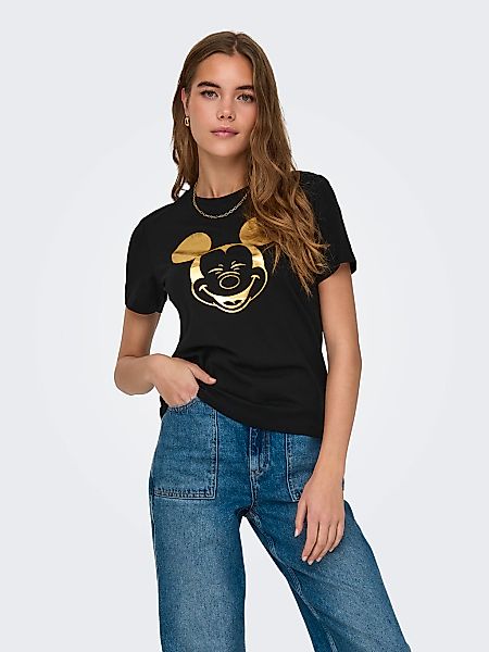 ONLY Kurzarmshirt "ONLMICKEY S/S FOIL TOP CS JRS" günstig online kaufen