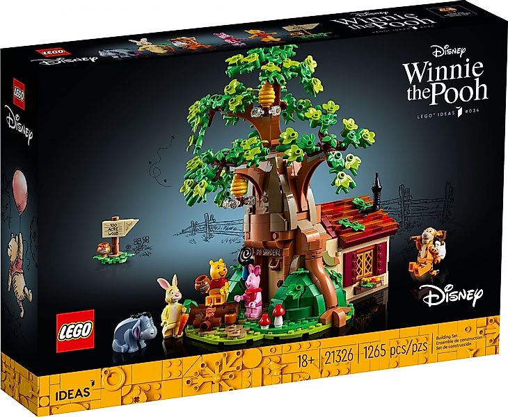 LEGO® LEGO® Ideas 21326 Winnie Puh Konstruktionsspielsteine, (1265 St) günstig online kaufen