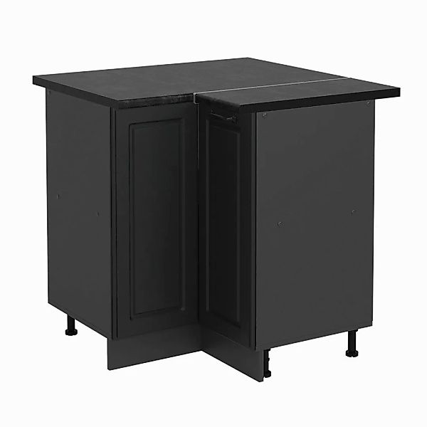Vicco Eckunterschrank R-Line, Anthrazit Landhaus/Anthrazit, 75.6 günstig online kaufen