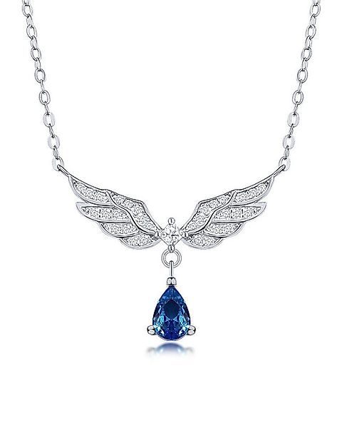 DANIEL CLIFFORD Kette mit Anhänger 'Joana' Damen Halskette Silber 925 Flüge günstig online kaufen