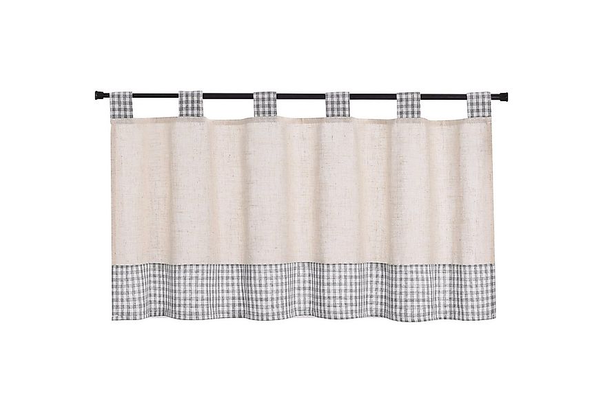 Joyswahl Scheibengardine Slike (1 St), Schlaufen, halbtransparent, kariert, günstig online kaufen