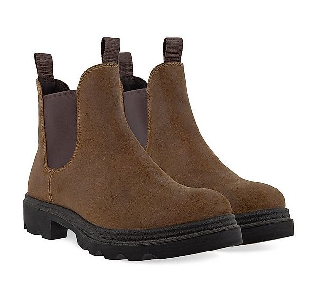 Ecco Stiefelette Grainer Chelsea Boot (Nubukleder, wasserdicht) dunkelbraun günstig online kaufen