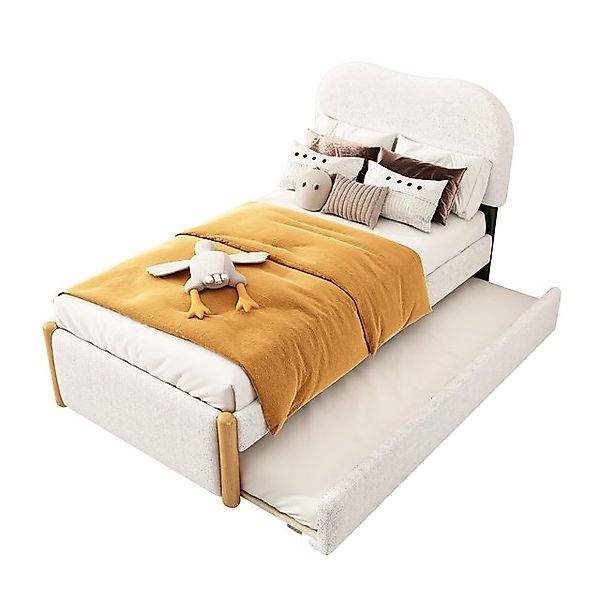 Odikalo Polsterbett Jugendbett Flachbett ausziehbares Rollbett minimalistis günstig online kaufen