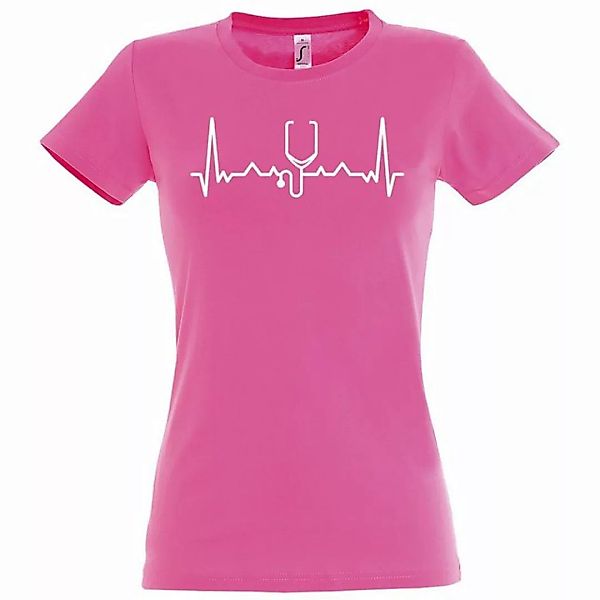 Youth Designz T-Shirt Heartbeat Stethoskop Damen T-Shirt mit modischem Prin günstig online kaufen