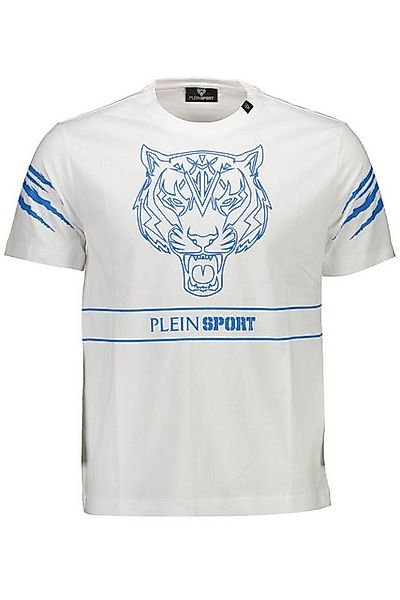 PLEIN SPORT T-Shirt Herren Kurzarm T-Shirt Weiß mit Druck und günstig online kaufen