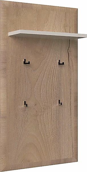 OTTO home Garderobenpaneel "Gala" Hochglanz, mit Ablageboden und 4 Metallha günstig online kaufen