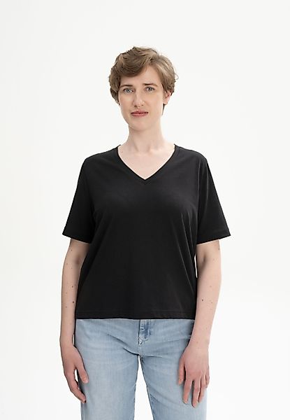 MELA Kurzarmshirt V-Neck T-Shirt ANKITA Kragen günstig online kaufen