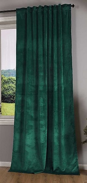 Gardinenbox Vorhang (1 St), verdecketeSchlaufen, verdunkelnd, Samt, Verdunk günstig online kaufen