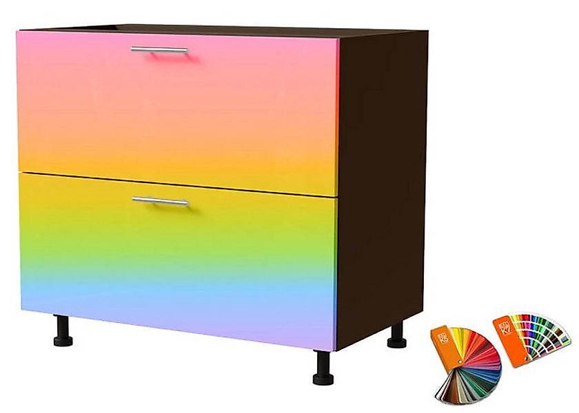 Feldmann-Wohnen Unterschrank Brerra (D2R/90, 2 Schubladen, REJS Komfort Box günstig online kaufen