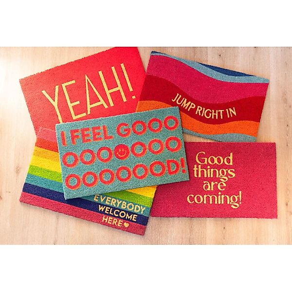 Giftcompany Fußmatte Fußmatte aus Kokosfasern Regenbogen günstig online kaufen