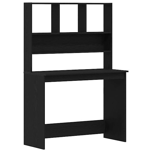 vidaXL Schreibtisch mit Regalen Schwarz Eichen-Optik 102x45x148 cm 861985 günstig online kaufen