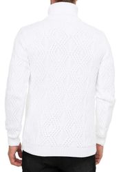 R-NEAL Rollkragenpullover Melierter Grobstrick Rollkragen-Pullover Business günstig online kaufen