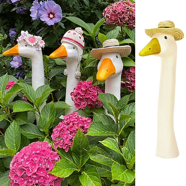Online-Fuchs Gartenfigur Gänsehals Gartenstecker Gans - günstig online kaufen