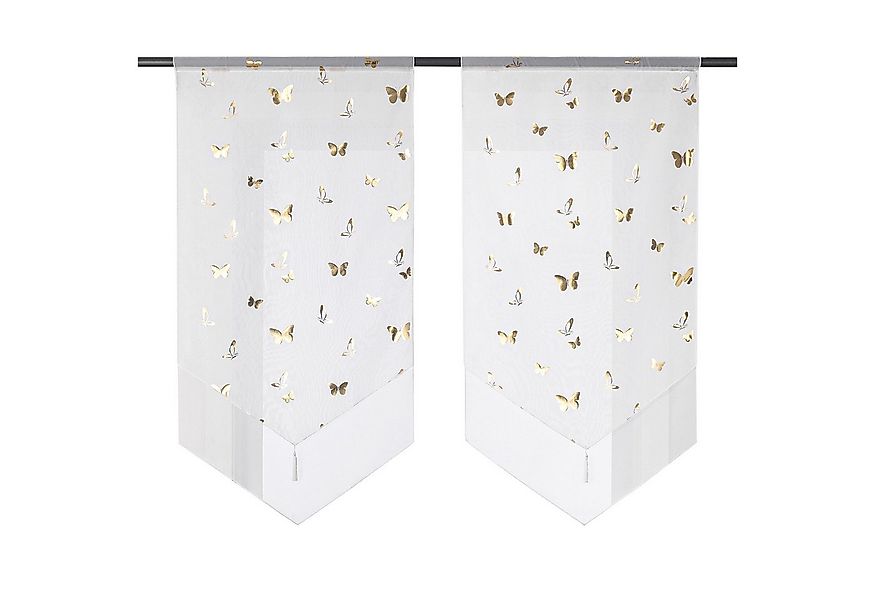 Joyswahl Scheibengardine Daria (1 St), Stangendurchzug, transparent, mit gl günstig online kaufen