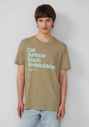 s.Oliver Kurzarmshirt T-Shirt Baumwoll-T-Shirt mit Frontprint günstig online kaufen
