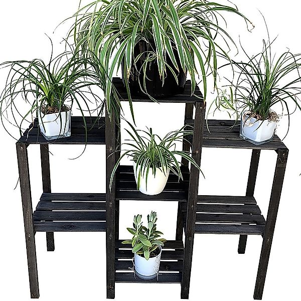 Melko Blumenständer Blumenpodest Blumenregal Blumentreppe Holz günstig online kaufen