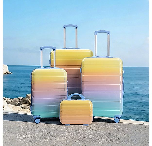 REDOM Kofferset Spinner-Kofferset, 12 Rollen, (mit Seitenhandgriffen, Schut günstig online kaufen