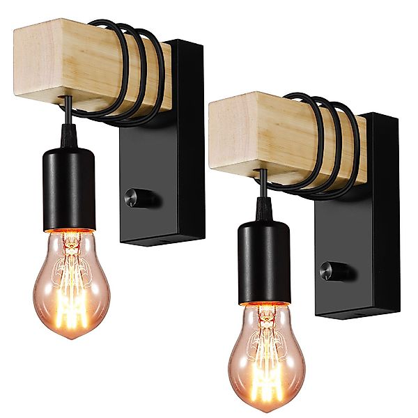 BlingBin Wandleuchte E27 Wandlampe Innen Wandleuchte günstig online kaufen