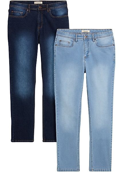 bonprix Regular-fit-Jeans (Packung, 2-tlg) Regular Fit, gerader Schnitt, im günstig online kaufen