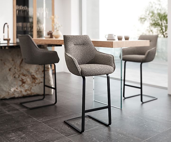 DELIFE Barhocker Alja-Flex, Freischwinger flach Metall günstig online kaufen